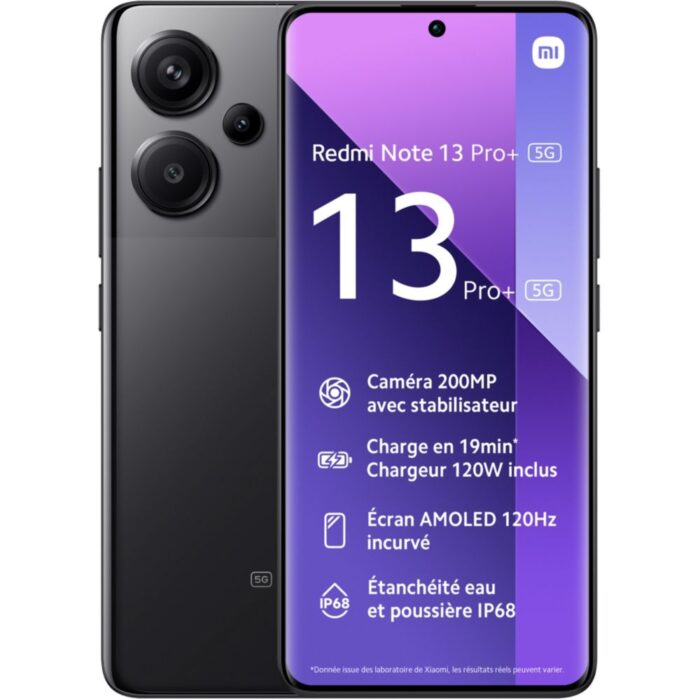 Xiaomi Redmi Note 13 Pro Plus 512Go Noir 5G – Image 1