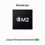 MacBook Air 15.3'' 256 Go SSD 8 Go RAM Puce M2 CPU 8 coeurs GPU 10 coeurs Lumière stellaire Nouveau – Image 3