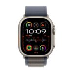 Apple Watch Ultra 2 GPS + Cellular Boîtier en Titane de 49 mm avec Boucle Alpine Bleu Moyen – Image 2