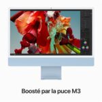 Apple iMac 24" écran rétina 4,5K 256 Go SSD 8 Go RAM Puce M3 CPU 8 cœurs GPU 8 cœurs Bleu Nouveau – Image 3