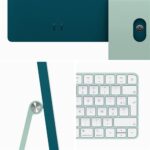 Apple iMac 24" écran rétina 4,5K 256 Go SSD 8 Go RAM Puce M3 CPU 8 cœurs GPU 8 cœurs Vert Nouveau – Image 4