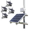 Kit vidéo surveillance 3G 4G autonome solaire avec quatre caméras solaire WiFi Ultra grand angle double objectifs UHD 4K 8MP détection de mouvement alerte sirène 128G – Image 3