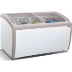 FRIGELUXCGH350-Conservateur à glace-330 L-Double couvercle coulissant bombé en verre trempé-4 paniers-L 153 x H 87,5 cm