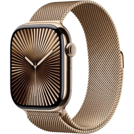 Montre connectée Apple watch Serie 10 46mm Titane Or Loop Cellular