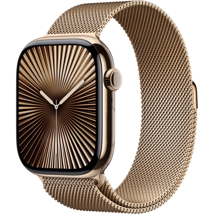 Montre connectée Apple watch Serie 10 46mm Titane Or Loop Cellular – Image 1