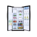 HAIER HR550AB - Réfrigérateur américain - 550L (375+175) - Froid ventilé - A+ - L 90cm x H 179cm - Noir Mat – Image 4