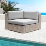Salon de jardin en résine tressée 9 places 9 pcs Palma Gris – Image 7