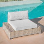 Salon de jardin en résine tressée 9 places 9 pcs Palma Gris – Image 5