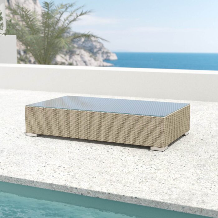 Salon de jardin en résine tressée 9 places 9 pcs Palma Gris – Image 2